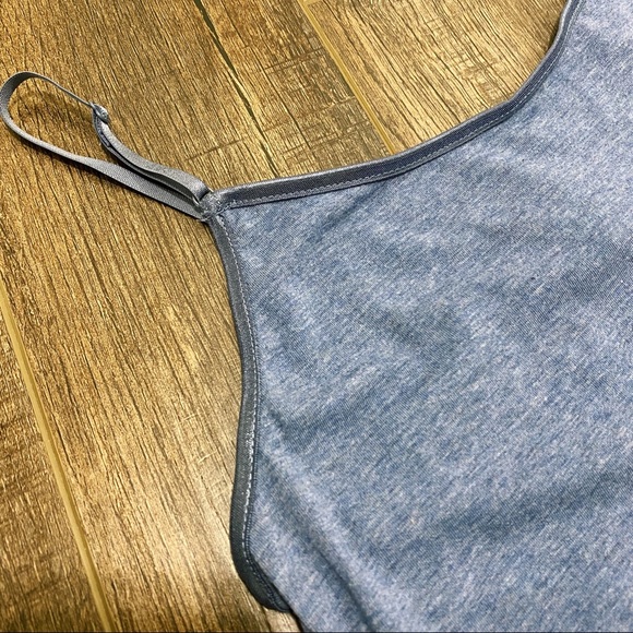 Ambiance Apparel Blue Camisole Top Blue Cami Basic Undershirt Size Large - Picture 2 of 6